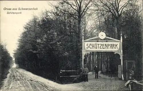 Ak Schwarzenbek in Lauenburg, Schützenpark, Eingang