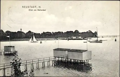 Ak Neustadt in Holstein, Blick von Marienbad