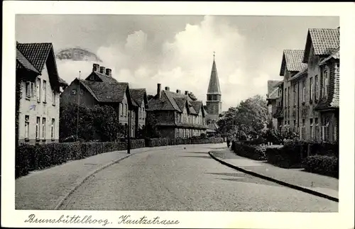 Ak Brunsbüttelkoog Brunsbüttel im Kreis Dithmarschen, Blick in die Kautzstraße