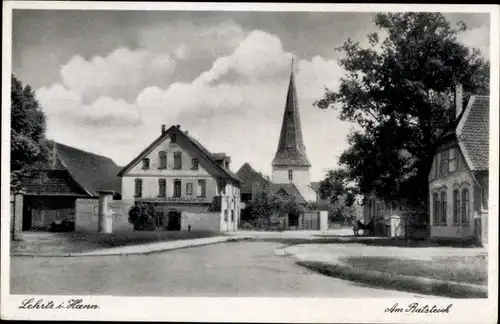 Ak Lehrte in Niedersachsen, Am Ratsteich