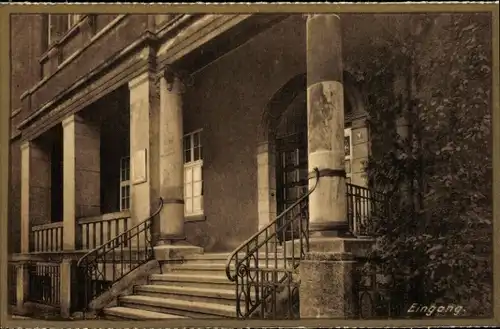 Ak Dortmund im Ruhrgebiet, Sanatorium der Franziskanerinnen, Eingang