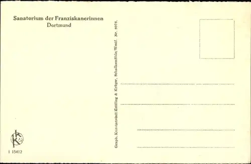 Ak Dortmund im Ruhrgebiet, Sanatorium der Franziskanerinnen, Unterer Flur