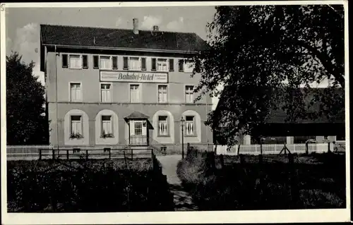 Ak Sinzheim in Baden, Bahnhofhotel Strack