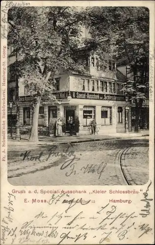 Ak Hamburg Mitte St. Georg, Spezial-Ausschank Kieler Schlossbräu, Große Allee 12