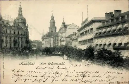 Ak Frankfurt am Main, Rossmarkt