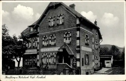 Ak Wojcieszów Kauffung an der Katzbach Niederschlesien, Cafe Niedlich