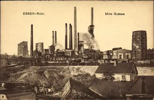 Ak Essen im Ruhrgebiet, Mine Gustave