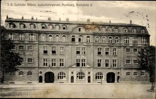 Ak Hamburg Eimsbüttel Rotherbaum, J. A. Schlüter Söhne, Luxusfuhrwesen