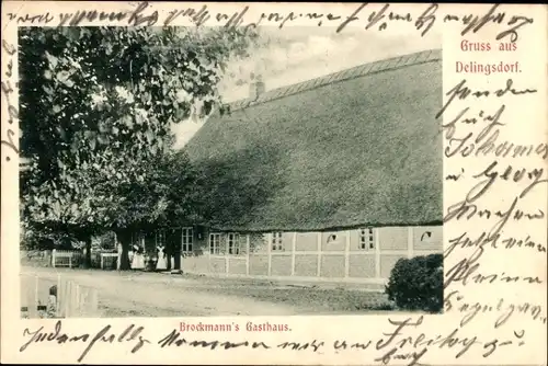 Ak Delingsdorf in Holstein, Brockmanns Gasthaus