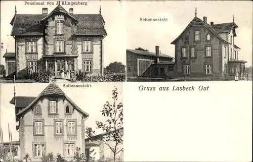 Ak Lasbek in Schleswig Holstein, Pensionat Klingenberg