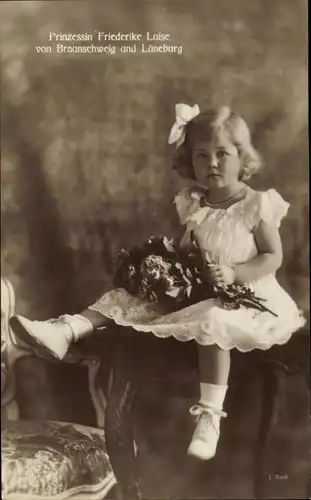 Ak Prinzessin Friederike Luise von Braunschweig und Lüneburg, Portrait