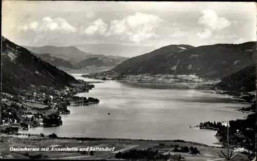 Ak Annenheim am Ossiachersee Kärnten, Gesamtansicht, Sattendorf