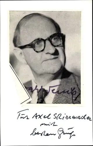 Sammelbild Schauspieler unbekannt, Portrait, Autogramm
