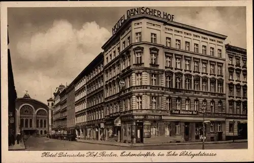 Ak Berlin, Hotel Dänischer Hof, Eichendorffstraße 6a, Schlegelstraße