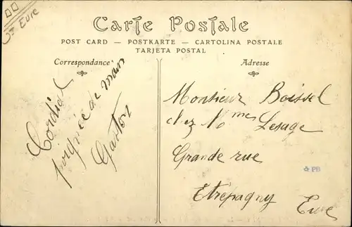 Ak Petit Andely Eure, Le Grande Rue et le Chateau Gaillard