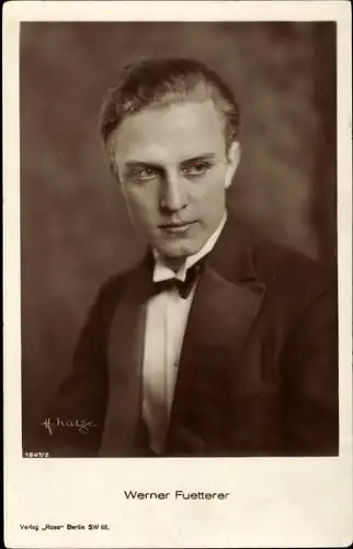 Ak Schauspieler Werner Fuetterer, Portrait, Autogramm