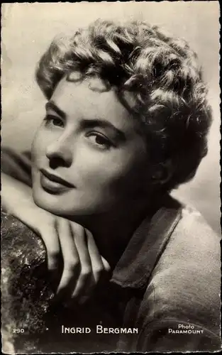 Ak Schauspielerin Ingrid Bergman, Portrait