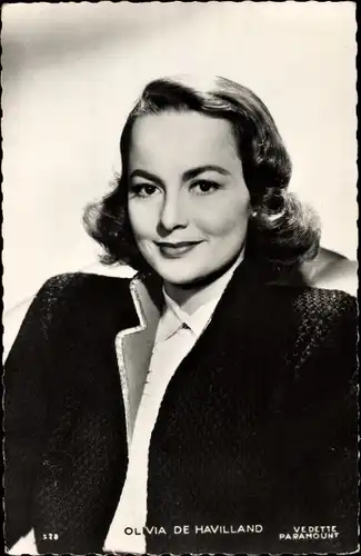 Ak Schauspielerin Olivia de Havilland, Portrait