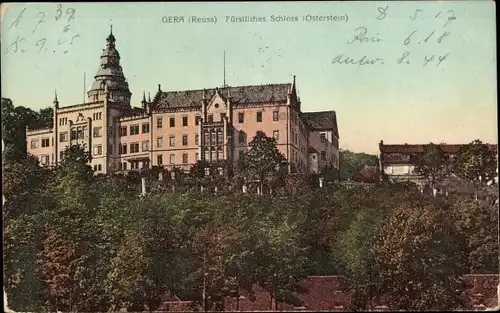 Ak Gera in Thüringen, Schloss Osterstein