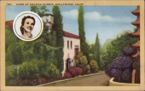 Ak-Schauspielerin Deanna Durbin, Zuhause, Hollywood, Kalifornien