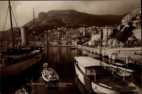 Ak Monaco, Hafen, La Condamine, Tete de Chien