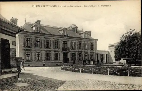 Ak Villers Bretonneux Somme, Eigentum von Herrn Outrequin