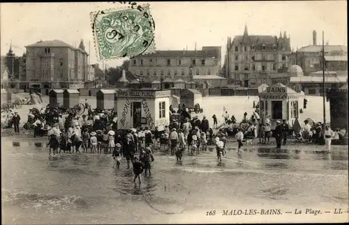 Ak Malo les Bains Nord, La Plage