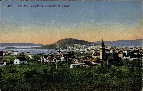 Ak Split Spalato Kroatien, Panorama