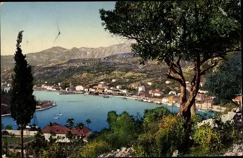Ak Gruž Gravosa Dubrovnik Kroatien, Panorama