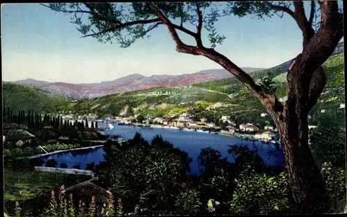 Ak Gruž Gravosa Dubrovnik Kroatien, Panorama