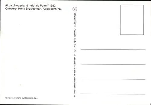 Ak Nederland hilft den Polen 1982