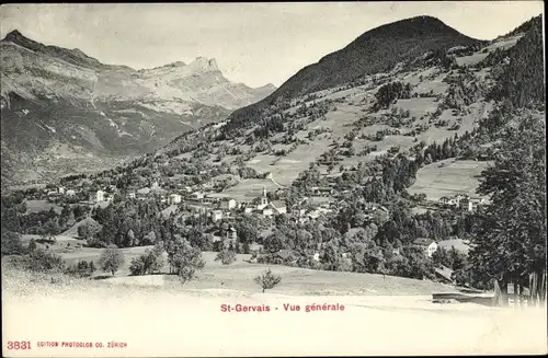 Ak Saint Gervais les Bains Haute Savoie, Gesamtansicht