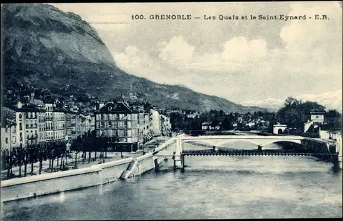 Ak Grenoble Isère, Quais, Saint-Eynard