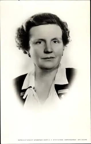 Ak Prinzessin Juliana der Niederlande, Portrait
