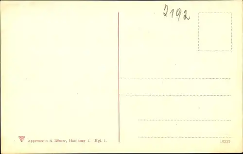 Ak Helgoland, Gesamtansicht der Insel, Gedicht