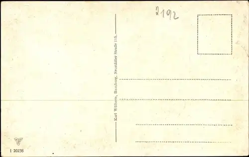 Ak Helgoland, Gesamtansicht der Insel, Gedicht