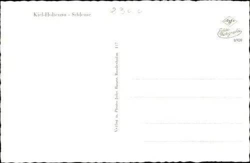 Ak Kiel Holtenau in Schleswig Holstein, Schleuse, Dampfer