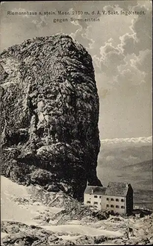 Ak Salzburg in Österreich, Steinernes Meer, Riemannhaus, Sommerstein