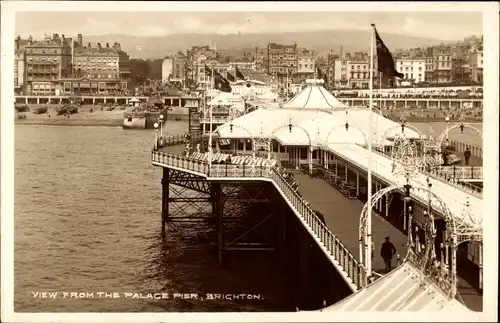 Ak Brighton East Sussex England, Blick vom Palace Pier