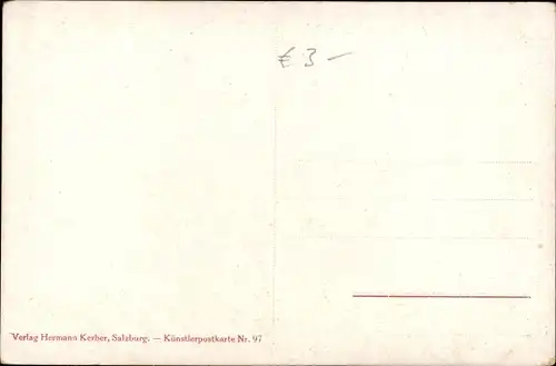 Künstler Ak Compton, E. T., Salzburg in Österreich, Ausblick vom Kapuzinerberg