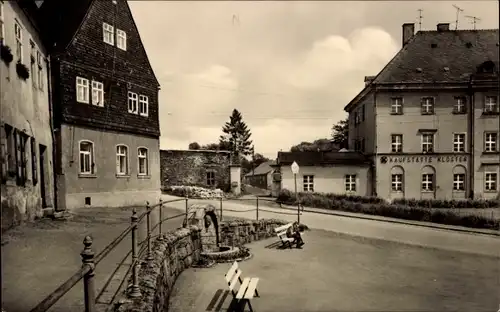 Ak Grünhain im Erzgebirge Sachsen, Mönchsbrunnen