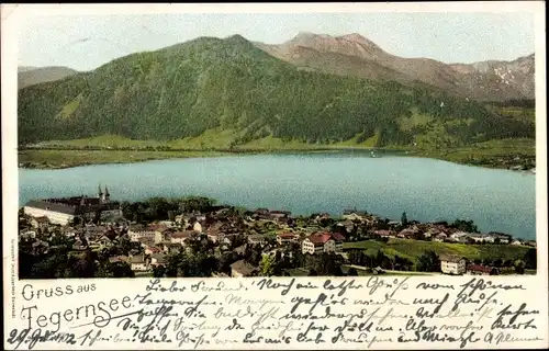 Ak Tegernsee in Oberbayern, Panorama