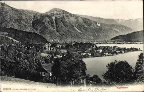 Ak Tegernsee in Oberbayern, Totalansicht