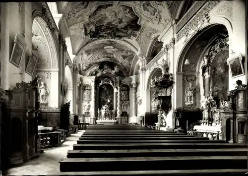 Ak Michelfeld Auerbach in der Oberpfalz Bayern, Katholische Pfarrkirche, Asam-Kirche, Innenraum
