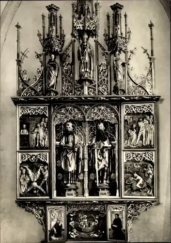 Ak Heilsbronn in Mittelfranken, Peter-Pauls-Altar, P. Strauß Nördlingen, 1518