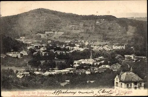 Ak Bad Kissingen Unterfranken Bayern, Panorama von der Bodenlaube aus