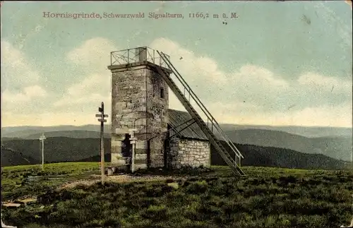 Ak Seebach in Baden Schwarzwald, Hornisgrinde, Signalturm