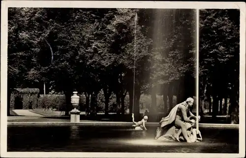 Ak Schwetzingen in Baden, Schlossgarten "Arion", Statue
