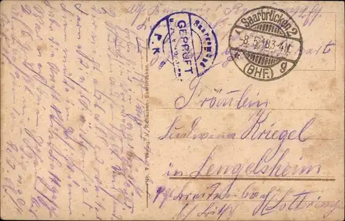 Ak Saarbrücken im Saarland, Partie am Winterberg