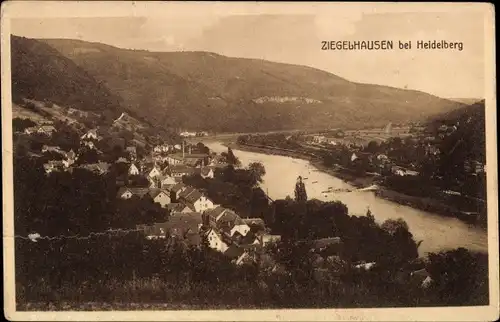 Ak Ziegelhausen Heidelberg am Neckar, Panorama